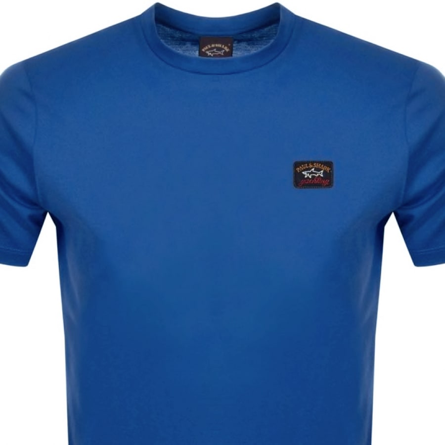 Alternative Image for ProductPaul And Shark Short Sleeve Logo T Shirt Blue2